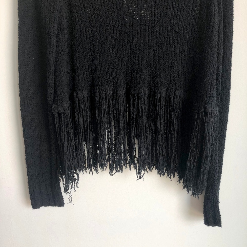 NWT A.L.C. Andreas Fringe Silk Blend Sweater - Picture 4 of 7